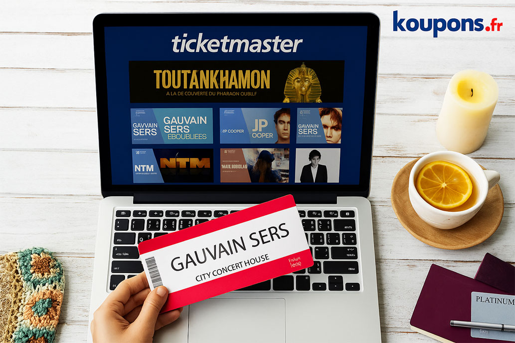 Billets concerts 2025 pas chers avec Ticketmaster et code promo exclusif sur Koupons.fr